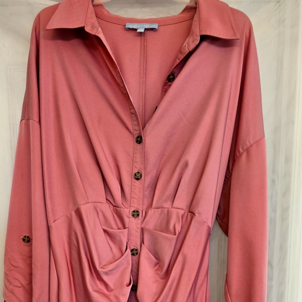 Antonio Melani dress pink salmon size 14.